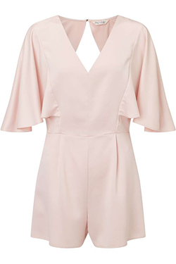 Miss Selfridge Pink Cape Playsuit