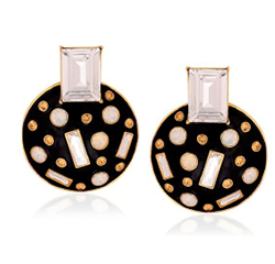 Shivan & Narresh Monochrome Abstract Earring