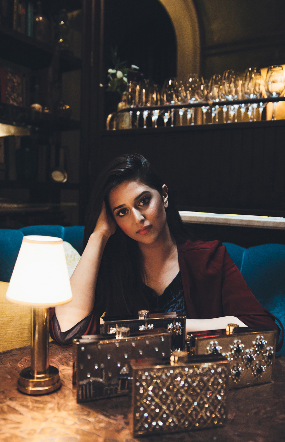 A collection of clutches by Minza Khan