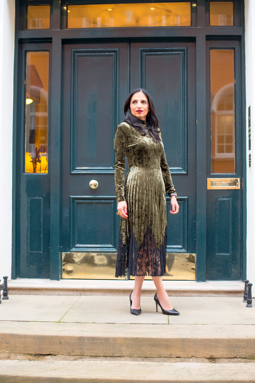 London Winter Style Tips: Velvet Dress; Isha's Verdict