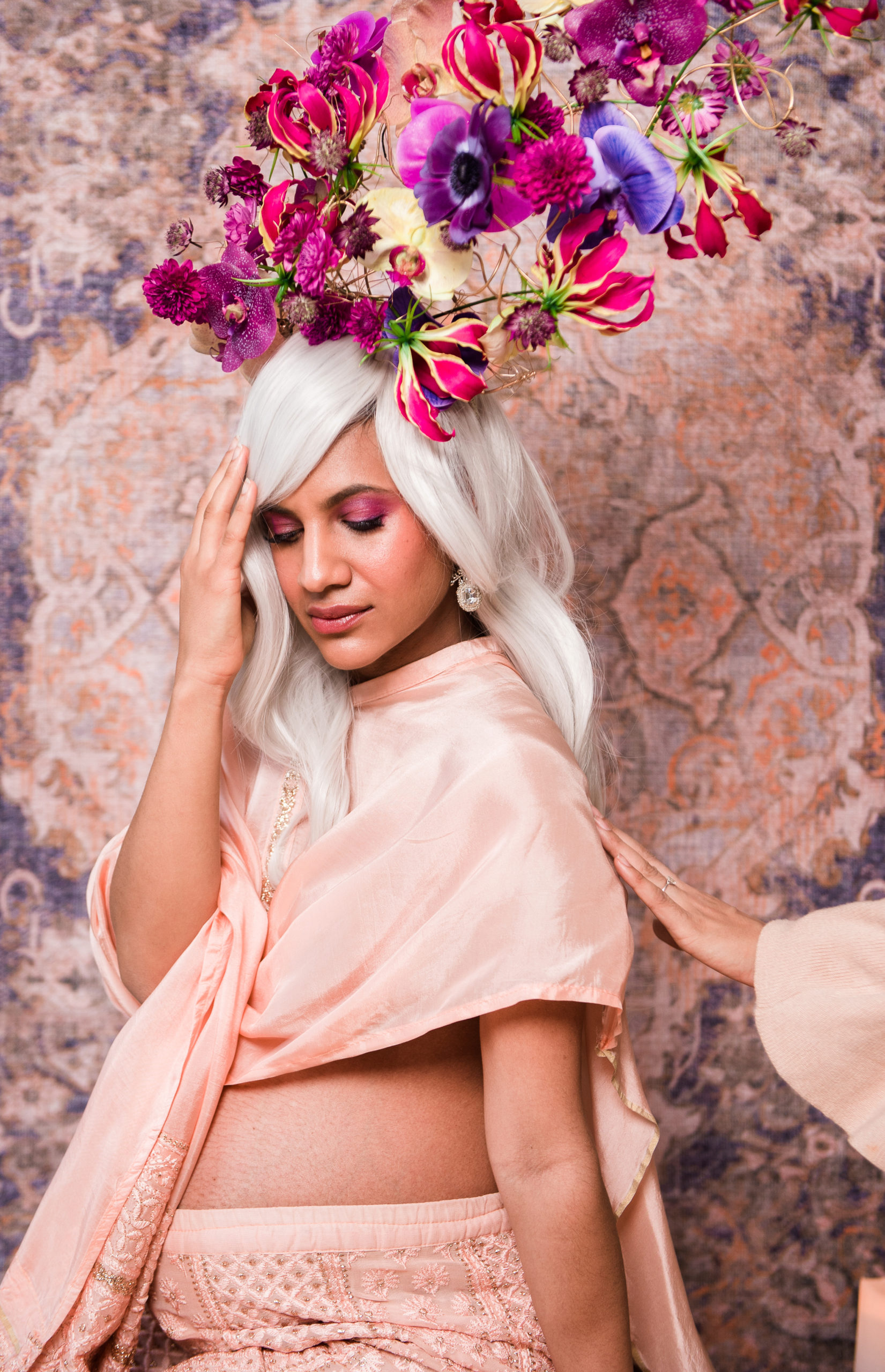 Maternity Shoot in the Time of Covid - Zardozi Magazine - Floral