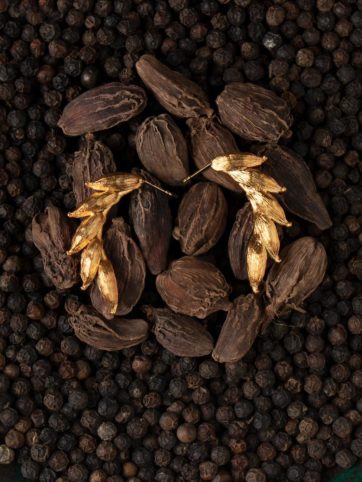 Elaichi Half Hoops - Zardozi Magazine - Gold Plated Earrings