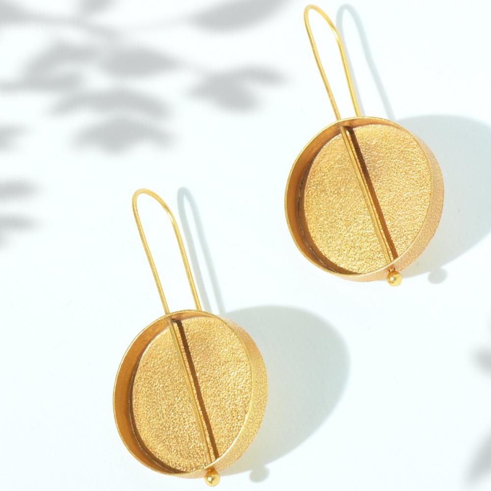 Pond - Zardozi Magazine - Gold Plated Earrings